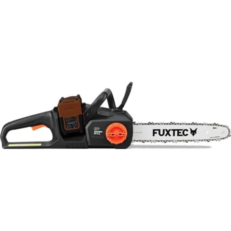 FUXTEC 2x20V Kettensäge FX-E2KS, Akku-Kettensäge mit 35 cm Schwertlänge und bürstenlosem Motor – Bild 3
