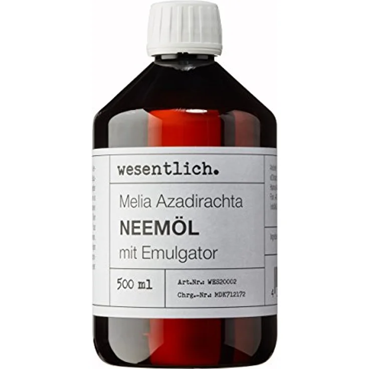 wesentlich. Neemöl mit Emulgator 500ml - fertig gemischt für sofortige Anwendung – Bild 1