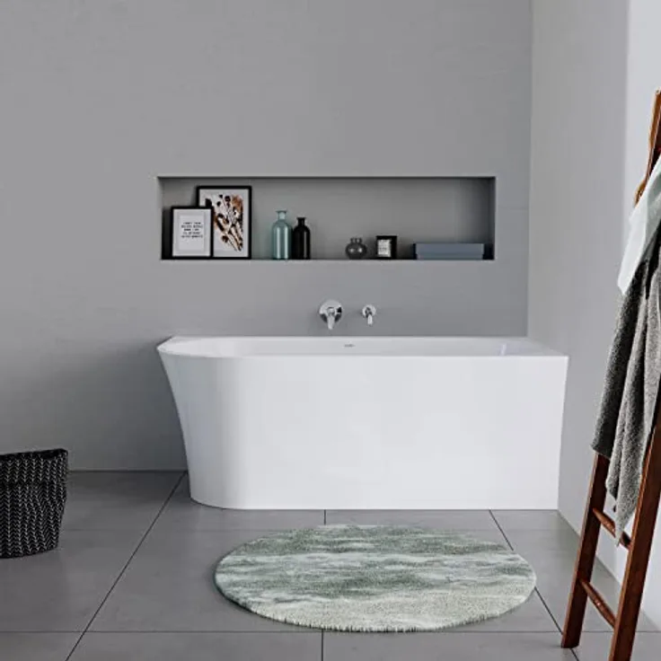 Duravit Eck-Badewanne DuraDelfi aus Acryl in Weiß 170x80 cm für 2 Personen mit optimaler Wärmeisolierung