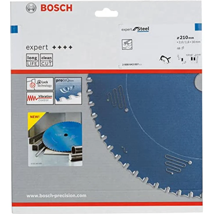 Bosch Professional Kreissägeblatt Expert für Steel, 210 x 30 x 2,0 mm, 48, 2608643057 – Bild 3