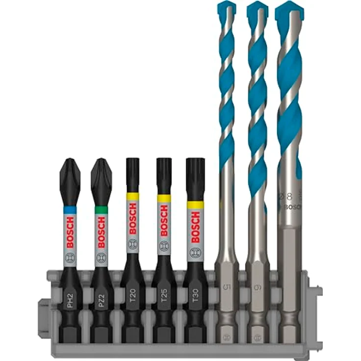 Bosch 2608577144 Schrauberbit HEX-9 Multi-Construction 8 Stück – Bild 2