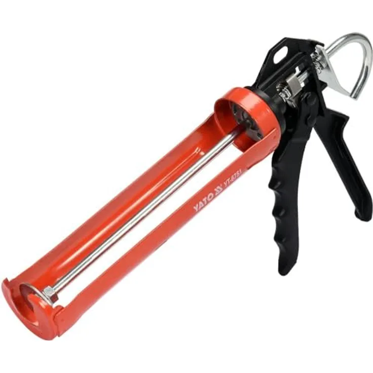 Yato Profi Silikonpresse Kartuschenpistole für Dichtstoffe und Klebstoffe, 300 ml Fassungsvermögen, ergonomisches Design
