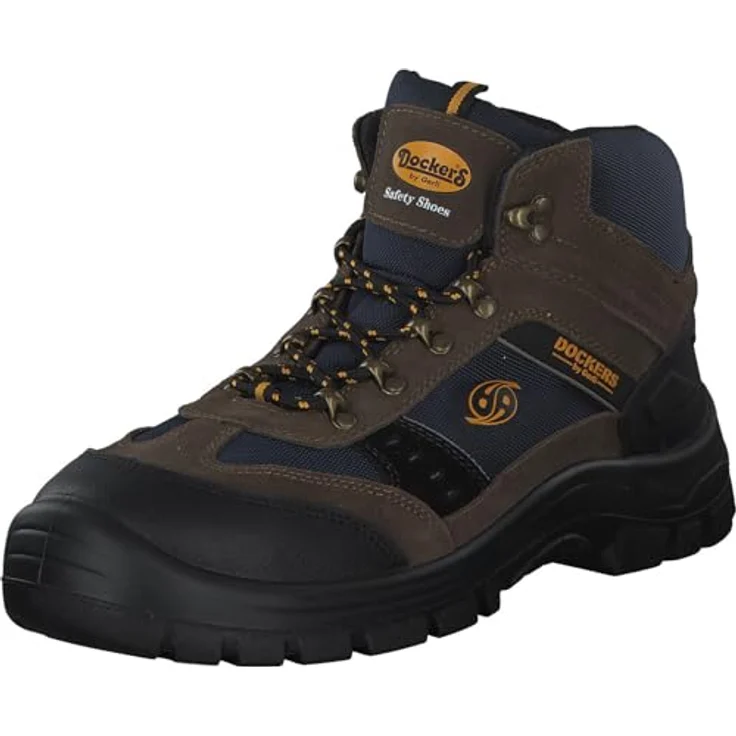 Dockers Giga High S3, Sicherheitsschuh mit Stahlkappe und robustem Design, braun – Bild 1