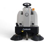 Kremer Reinigungsgeräte Kehrmaschine Aufsitz - Kehrmaschine KRYZS4 48V 6.380 m²/h Flächenleistung, 125,00 cm Arbeitsbreite, 700W Motorleistung, 10 km/h Spitzengeschwindigkeit