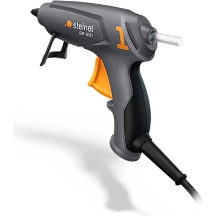 Steinel Klebepistole GlueMatic 1007, 6x Klebesticks 7 mm, kleine Heissklebepistole, 1.5 m Kabel, Basteln, Dekorieren