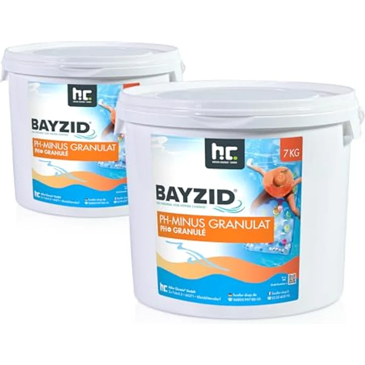 2 x 7 Kg BAYZID pH Minus Granulat für den Pool – Bild 2