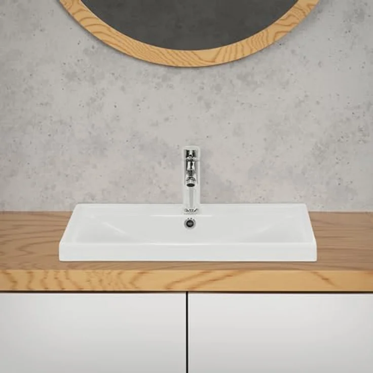 ML-Design Waschbecken eckig 51x15,5x41,5 cm Weiß aus Keramik ML-Design - Preisvergleich – Bild 5