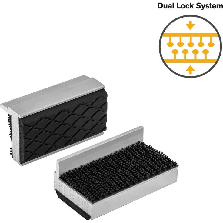 BERNSTEIN TOOLS FOR ELECTRONICS Schraubstock mit 50 mm Schonbacken aus Aluminium, schwarz