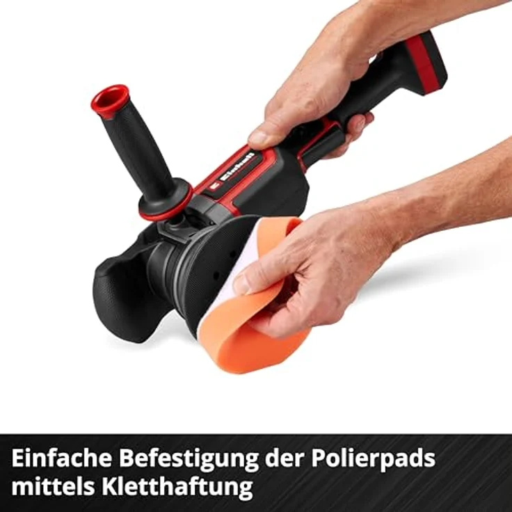 Einhell Akku-Poliermaschine CP-EP 18/125 Li BL-Solo, Brushless Motor, elektronisch einstellbare Drehzahl, Ø 125 mm Polierteller, ohne Akku und Ladegerät – Bild 11