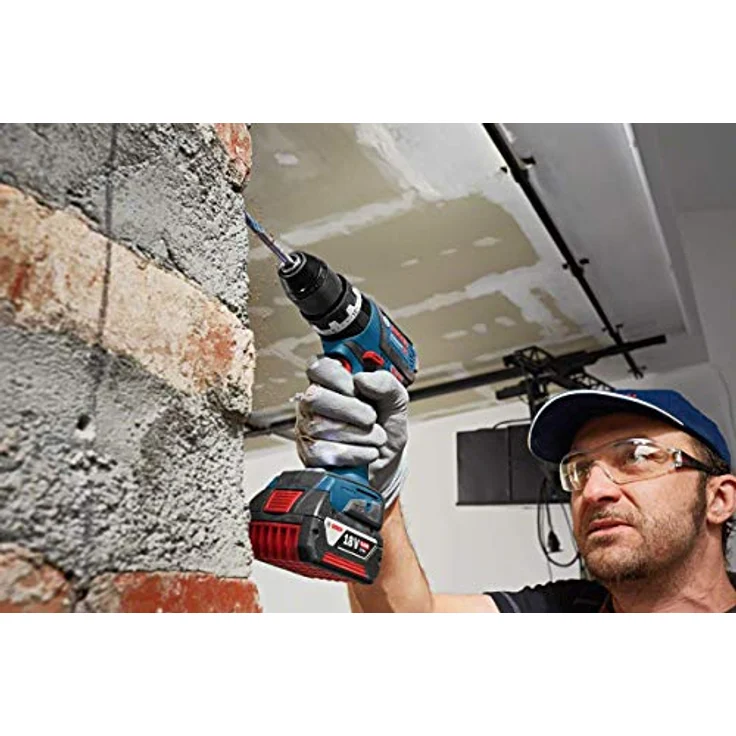 Bosch Professional GSB 18V-60 C - Akku-Bohrschrauber - 2 Geschwindigkeiten - Bohrfutterschlüssel 13 mm - 60 N·m - 2 Akkus - 18 V (06019G2109) – Bild 5