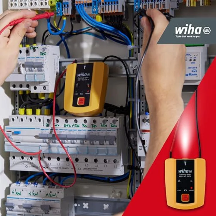 Wiha Durchgangsprüfer - Durchgangsmessung - bis 400 V AC - CAT II - 45222 – Bild 3