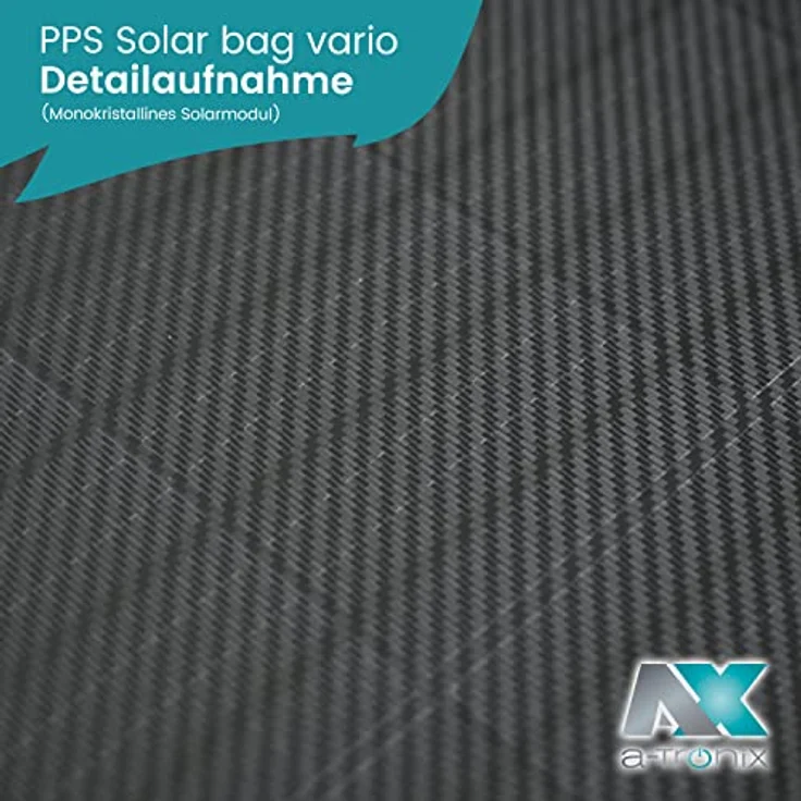 a-TroniX PPS Solar Bag Vario 200W faltbares Solarpanel mit USB Anschluss – Bild 4