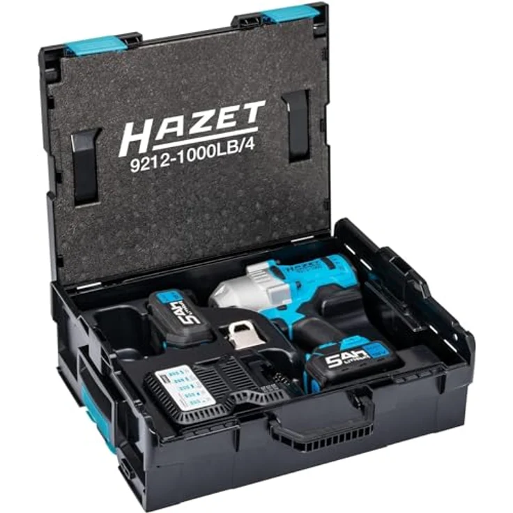 HAZET Akku-Schlagschrauber 9212-1000LB/4, L-Boxx Set, max. 1400 Nm, 12,5 mm (1/2 Zoll), blau – Bild 1
