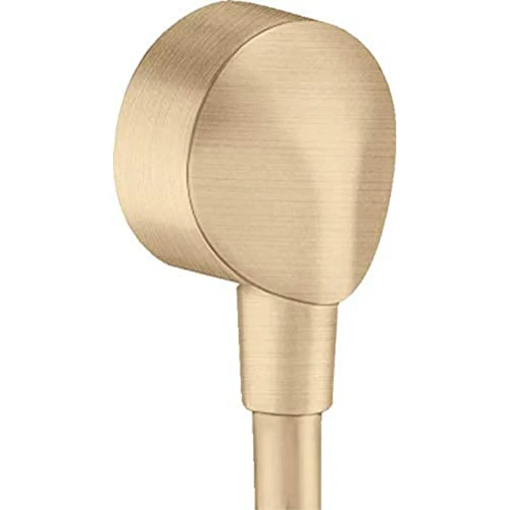 hansgrohe Wandanschluss FixFit E, Schlauchanschluss aus Kunststoff, ohne Rückflussverhinderer, Brushed Bronze – Bild 1