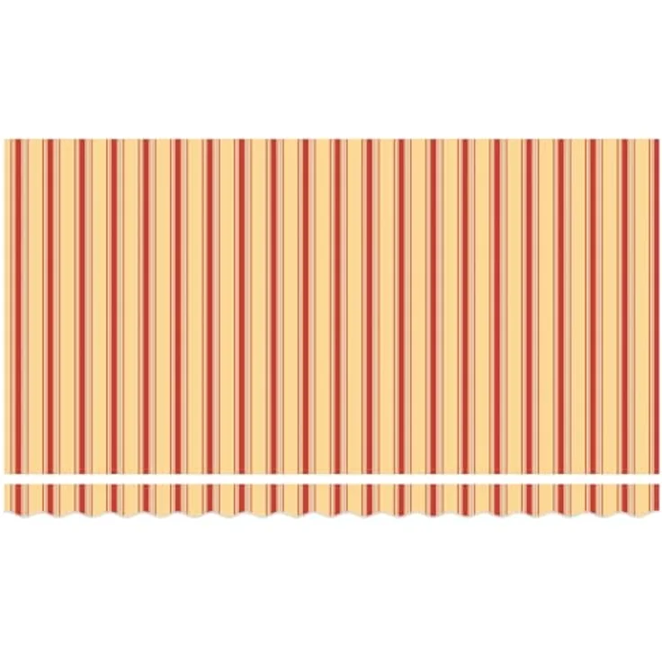 vidaXL Markise Markisen-Ersatzstoff, 400 x 200 cm, gestreift in Gelb, Orange und Weiß, ideal für Balkon und Terrasse – Bild 5