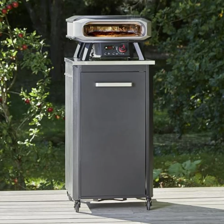 COZZE Gas-Pizzaofen Premium Rotate 42 cm, 8 kW, drehbarer Pizzastein, Temperaturen bis 500°C, große Grillfläche 42.5 x 42.5 cm – Bild 6