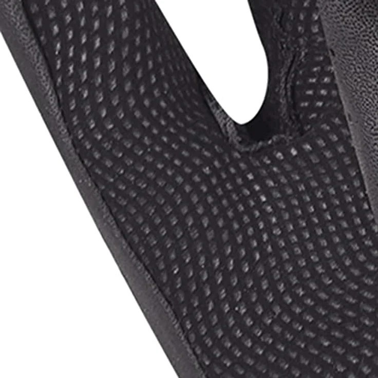 WALDHAUSEN ELT Reithandschuh, eleganter Handschuh in Leder-Optik, schwarz, Größe M, mit griffiger Innenhand und Klettverschluss – Bild 3