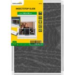 SCHELLENBERG Insektenschutz-Fensterrahmen Fliegengitter Schiebefenster, ausziehbar bis max. 75 x 100 - 193 cm, weiß und anthrazit