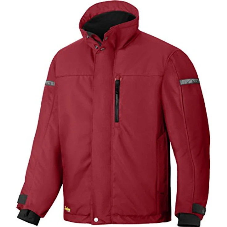 Snickers Workwear Allroundwork Arbeitsjacke gefüttert mit 37.5® Technologie, ergonomischer Schnitt, reflektierende Details, XL, Rot – Bild 1