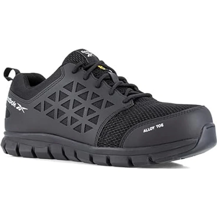 Reebok Excel Light Sicherheitsschuh, 100% metallfrei, atmungsaktiv, feuchtigkeitsregulierend, grau – Bild 1