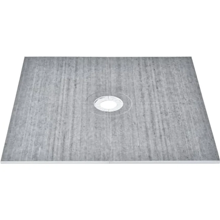 VEVOR Duschrand-Set, 1828 x 1828 x 32 mm, leichtes EPS-Duschwannen-Set mit Zentralablauf und 2 wasserdichten Tüchern, ideal für minimalistische Badezimmerdesigns – Bild 1