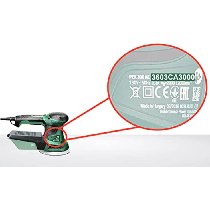 Bosch Schleifteller (Ø 125 mm, mittelhart, mit Klettsystem, Zubehör für Exzenterschleifer PEX 300-400 AE) – Bild 5