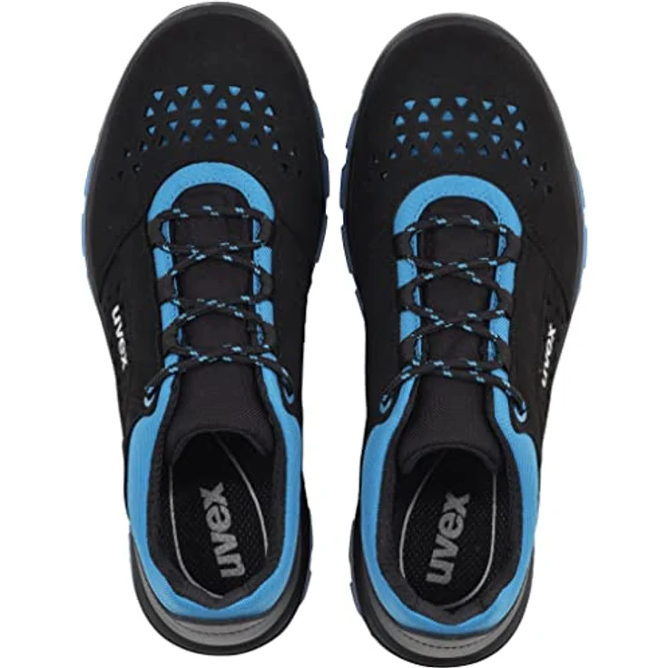 Uvex S1 95548 Sicherheitsschuh, komplett metallfrei mit komfortabler Passform und atmungsaktiver Polsterung, blau – Bild 7