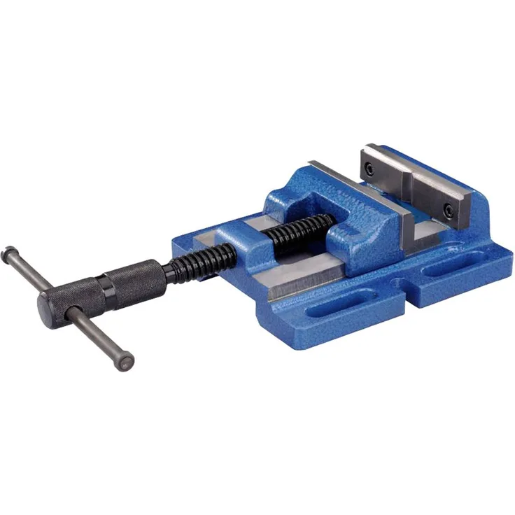 Durlach Maschinenschraubstock 3050000125, Backenbreite 125mm, max. Spann-Weite 111mm, austauschbare Prismenbacke, leichtgängiges Gewinde