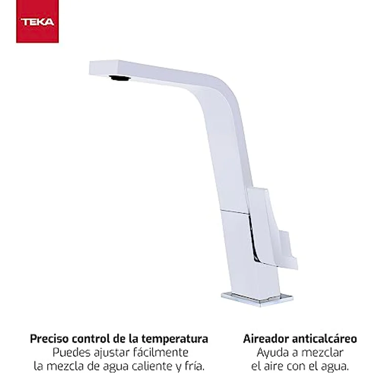 Teka Küchenarmatur IC 915 W, Einhand-Küchenarmatur mit schwenkbarem Auslauf, weiß – Bild 4