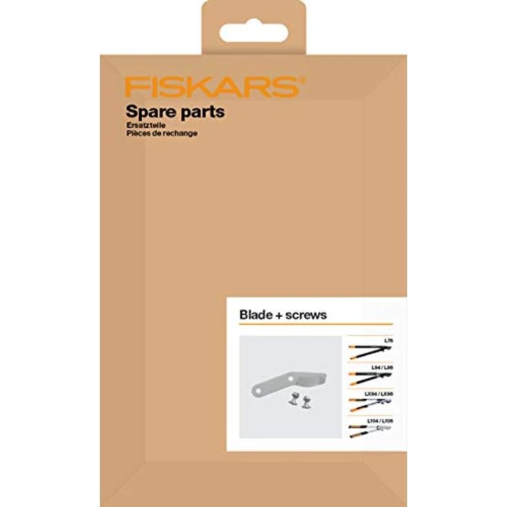 Original Ersatz-Klinge und Schrauben für Fiskars Bypass Getriebeastscheren L108, L104, LX94, LX98, L78, L94, L98, Grau, 1026285 – Bild 2