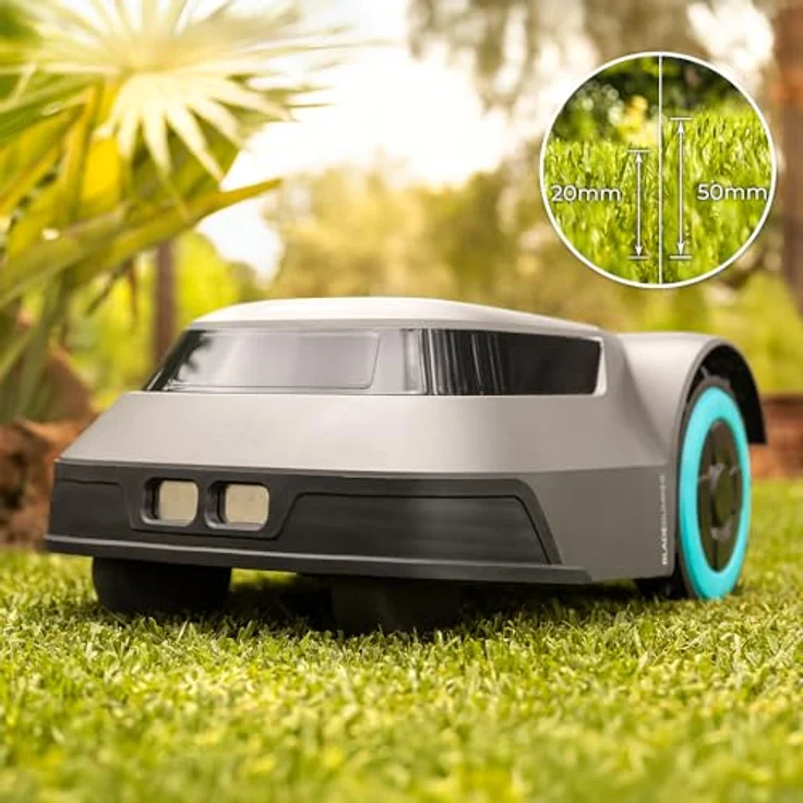 Cecotec Conga GrassHopper Map Connected, Mähroboter für Flächen bis 500 m², Digital Brushless Motor, 45% Steigung, APP Control, Regensensor, graufarben – Bild 6