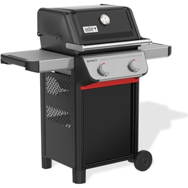 Weber Gasgrill Spirit E-210, 2 Brenner, 52 x 44 cm Grillfläche, 7,8 kW, Edelstahl, porzellanemailliertes Grillrost – Bild 3