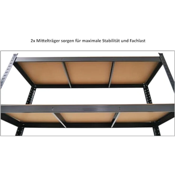 PROREGAL® Schwerlastregal RAGNAR, 180x90x40cm, hohe Traglast von 175 kg pro Ebene, verschiedene Farben – Bild 6