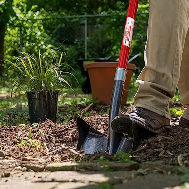 Root Slayer® Root Assassin Gartenschaufel, 110 cm, innovative Flügeltechnologie, extrem robust & belastbar – Bild 4