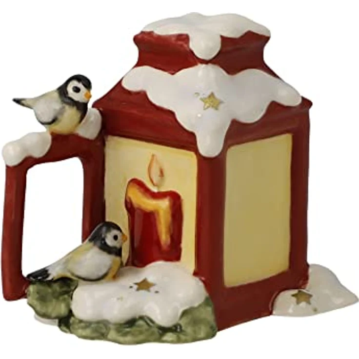 Goebel Figur Neugierige Meisen - Winterwald Weihnachten, Gartentier mit liebevollen Details, inkl. Geschenkverpackung – Bild 1