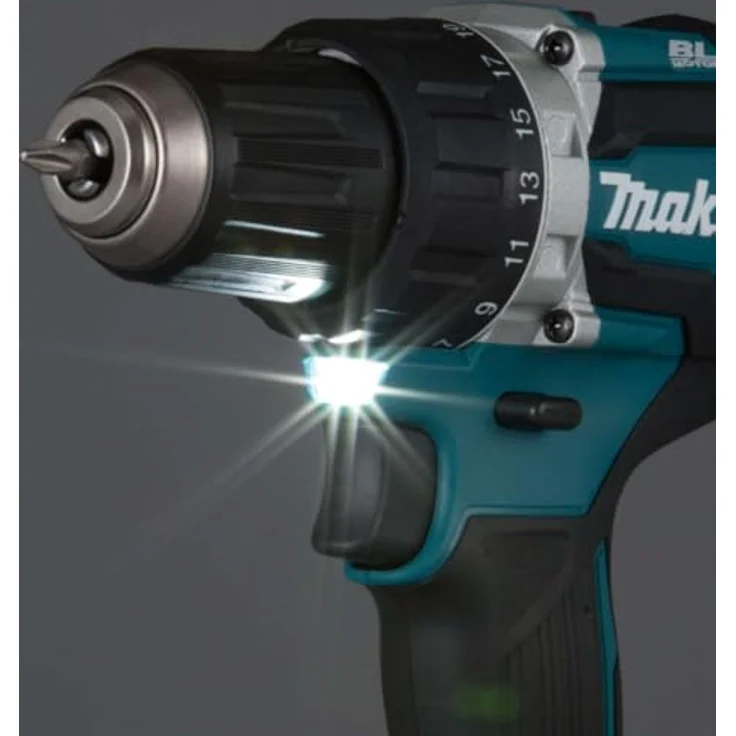 Makita DDF484T1J Akku-Bohrschrauber 18V Li-Ion LXT mit BL Motor, 21 Drehmomentstufen, LED-Arbeitslicht und MAKPAC Transportkoffer – Bild 4