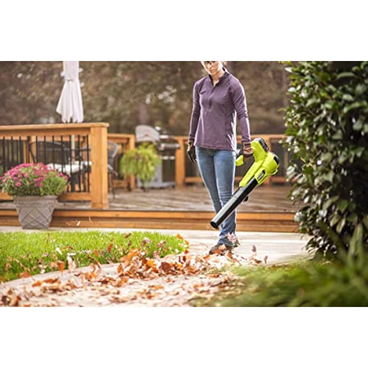 Ryobi Akku-Laubgebläse RY18BLA-140 Laubbläser, Gartengebläse mit leichtem Design, 18V inkl. 4Ah Akku - Preisvergleich – Bild 4