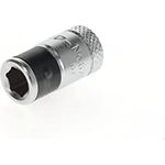 GEDORE 620 Bit-Adapter für 1/4" Knarre, Einfacher Bit-Wechsel, Passgenauer Halt, Silber ,