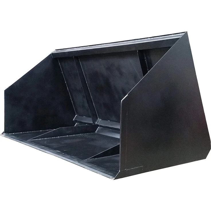 SRM Design Schaufel Leichtgutschaufel Frontladerschaufel Hackschnitzel Manitou 180cm, Stabile und robuste Ausführung, Schwarze Farbe