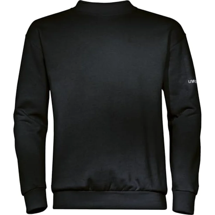 Uvex Safety Sweatshirt 88160, robuste Arbeitsjacke mit angerauter Innenseite, schwarz, 5XL – Bild 1
