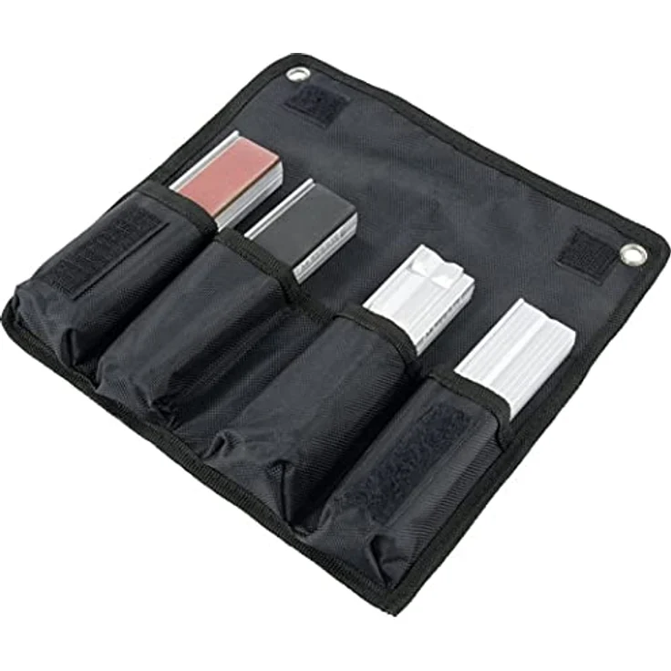 Heuer 115160 Schraubstockbacken, Schutzbacken Set 4-teilig (rechtwinkelig planparallel integrierte Spezialmagnete, Backen für Schraubstock 160 mm, Inhalt: Typ G, PP, N), – Bild 2