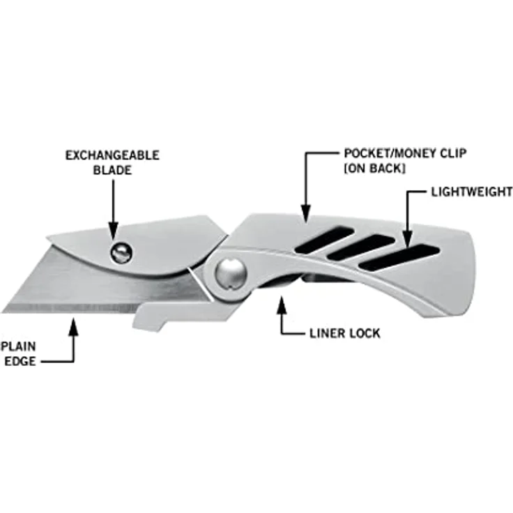 Gerber EAB Utility Lite, Klappbares Cuttermesser mit 3,8 cm Universalklinge und Gürtelclip – Bild 5