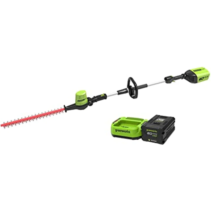 Greenworks GD60PHT51, 60V Teleskop-Heckenschere mit 51 cm Schnittlänge, Li-Ionen, ohne Akku, bürstenloser Motor – Bild 1