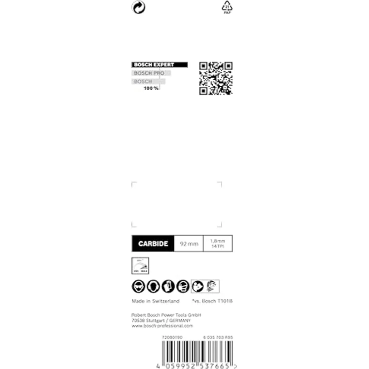 Bosch Stichsägeblatt Laminate Clean T 128 BHM Gesamtlänge 92 mm Zahnteilung 1,8 mm – Bild 4