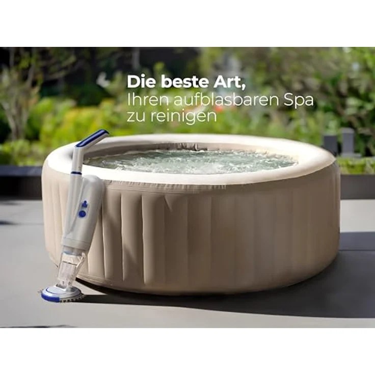 GRE Akku Poolsauger CSPAN, VAC Plus - Bodensauger mit Filterkartusche, grau/blau – Bild 7