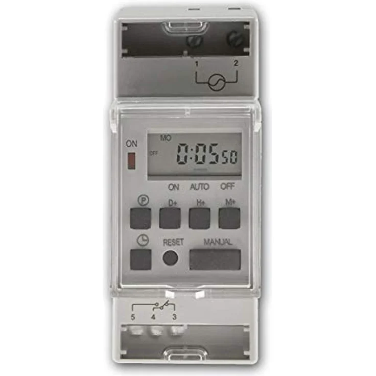 world-trading-net Wochen-Zeitschaltuhr für Schalttafel mit Bluetooth, 8 Programme, max. 1600 Watt, LCD Display – Bild 2