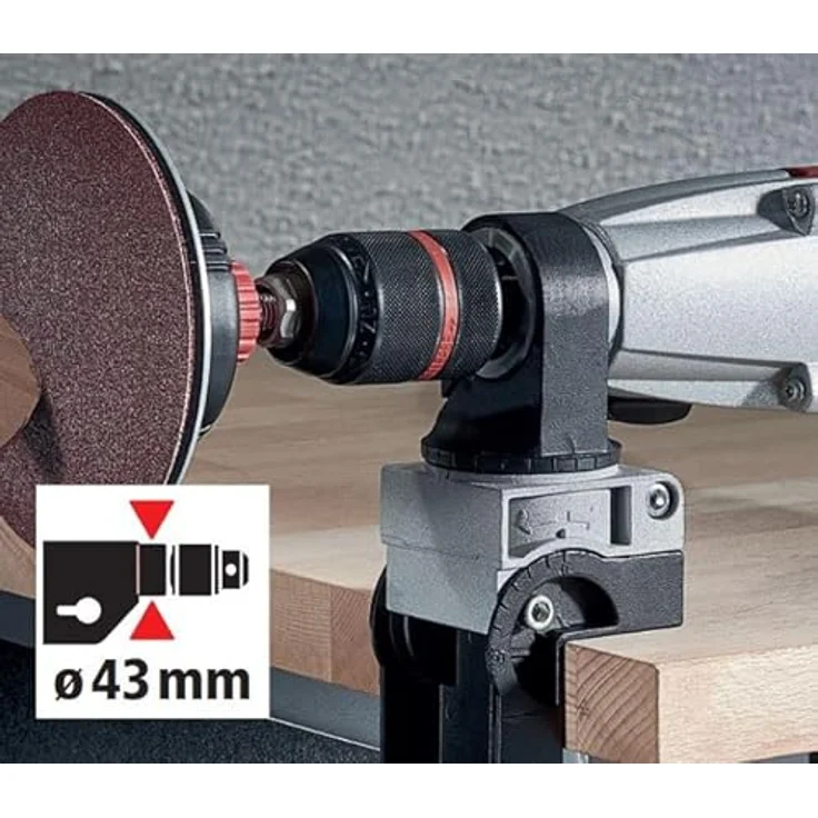 Wolfcraft Kombihalter für Bohrmaschine, robuste Halterung für präzise Schraub- und Bohrarbeiten – Bild 2