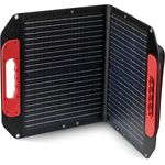 Einhell Solarpanel 40W, Mobiles Solarmodul mit 23% Wirkungsgrad, USB-A und USB-C Anschlüssen, faltbar und spritzwassergeschützt