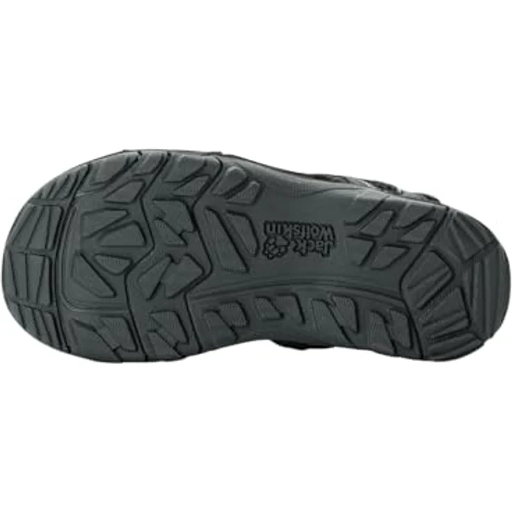 Jack Wolfskin Taraco Beach Sandal K, Sicherheitssandalen für Mädchen mit EVA-Dämpfung und atmungsaktivem Mesh, Schwarz, (40) – Bild 6