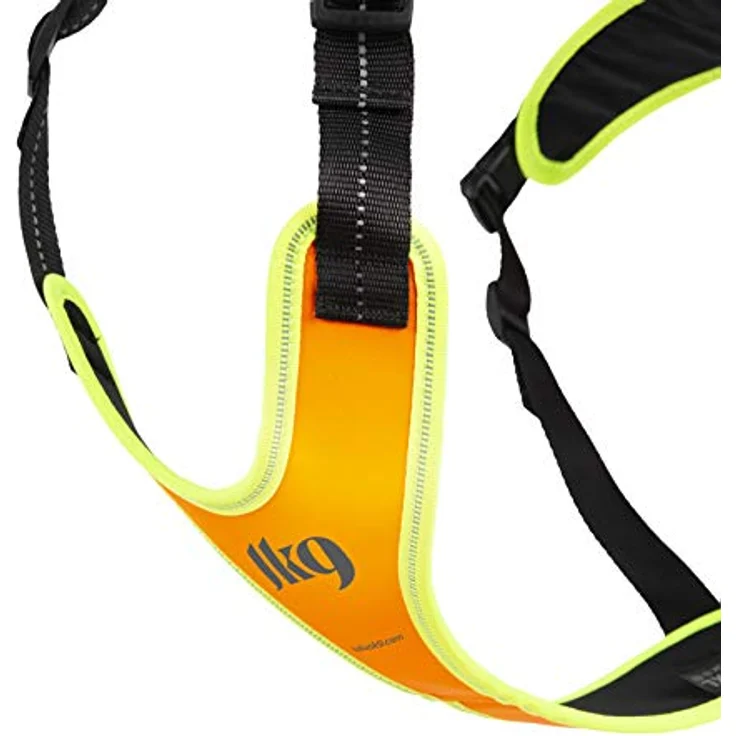 Julius-K9, 19MTR-FOR-XS-AMZ, Mantrailing & Outdoor Hundegeschirr, Größe: XS, UV orange mit neon Rand – Bild 4